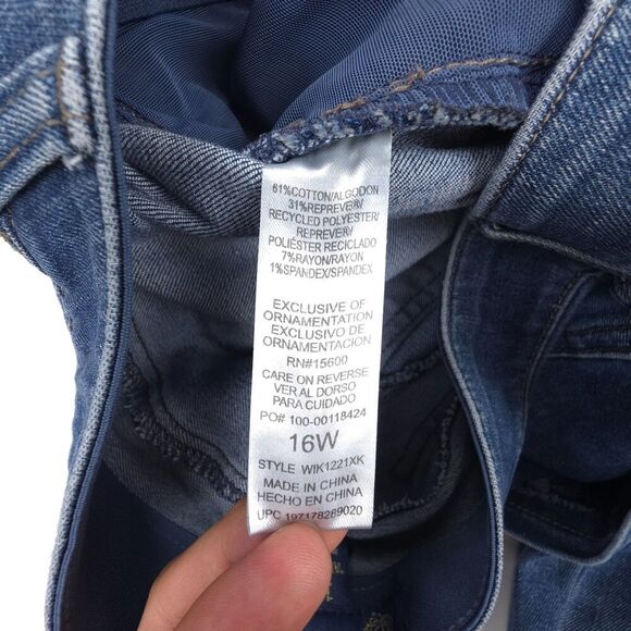 DEMOCRACY Ab Solution Itty Bitty Boot Cut Jeans Shaping Elevated Western Boho 16 - Picture 6 of 6